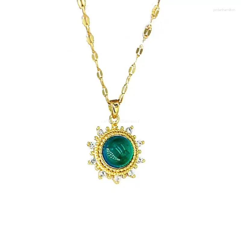Kedjor humörkänslig färgbyte halsband vintage kassak smycken dropship
