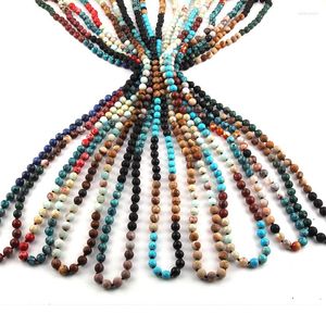 Chains Moodpc Fashion Boheemian Jewelry 108pc Semi Precious Stones Multl Stone Knooped kettingsl