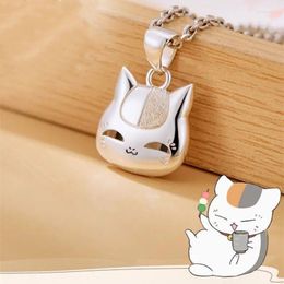 Kettingen natsume yuujinchou kettingen vrouw sieraden lange domans ketting ketting hanglagenliefhebbers zilveren kleur vintage legering naszyjnik