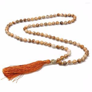 Chaînes Pierre Naturelle Agate Perlée Tête De Bouddha Pendentif Collier À La Main Glands Européenne Et Américaine Mode Tendance Chandail