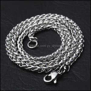 Ketens kettingen hangers sieraden 2,5 mm m 4 mm 5 mm 6 mm 60 cm roestvrij staal voor vrouwen mannen hangers mode dhkqv