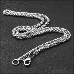 Ketens kettingen hangers sieraden 4/5/6/mm sier vergulde roestvrij staal vrouwen mannen choker voor hiphop hanger juwelen dhvhs