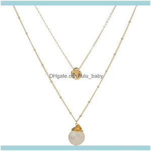 Chaînes colliers pendentifs bijoux chaînes Krasivaya mode collier de perles naturelles pour la fête de mariage livraison directe 2021 L6Soi
