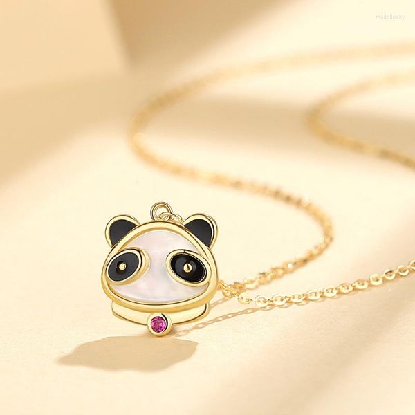 Chaînes Panda Pendentifs Colliers En Acier Inoxydable Mignon Charmes Sautoirs Hommes Femmes Diy Déclaration Goutte