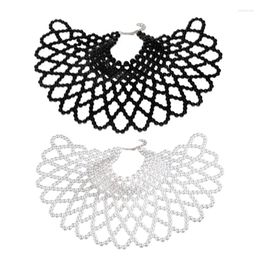 Cadenas perla cuerpo cadena moda hombro collar sujetador joyería para mujer disfraz año fiesta tema regalo