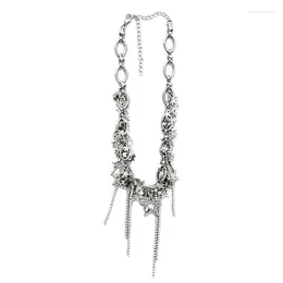Chaines Pentagram Collier de tour de cou Matériau en alliage étoile Tassel Y2K Jewelry Gift For Girl Women