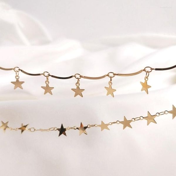 Chaînes plaquées 14K véritable or rempli de rétention de couleur 7MM étoile collier Bracelet bijoux à bricoler soi-même faisant des accessoires résultats
