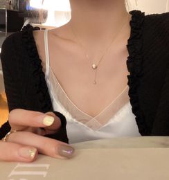 Chains Premium Sense 925 Silver Necklace Women's Light Luxury Niche Pendant Collarbone Chain AccessoriesChains