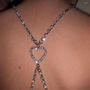 Chaînes produit roman plein diamant amour chaîne arrière européenne et américaine sexy star bikini corps en gros