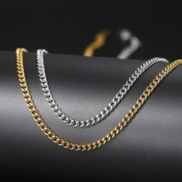 Cadenas Punk gargantilla collar para mujeres hombres Hip Hop cadena de eslabones cubanos joyería al por mayor joyería de acero inoxidable 2022 cadenas de regalo