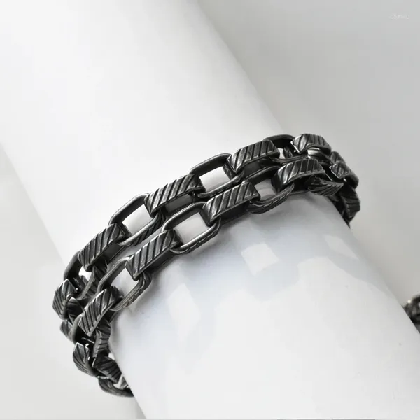 Chaînes Punk Heavy Acier inoxydable Chaîne épaisse Collier ras du cou Femmes Goth Mode Bijoux Géométrie Chocker Femme Accessoires