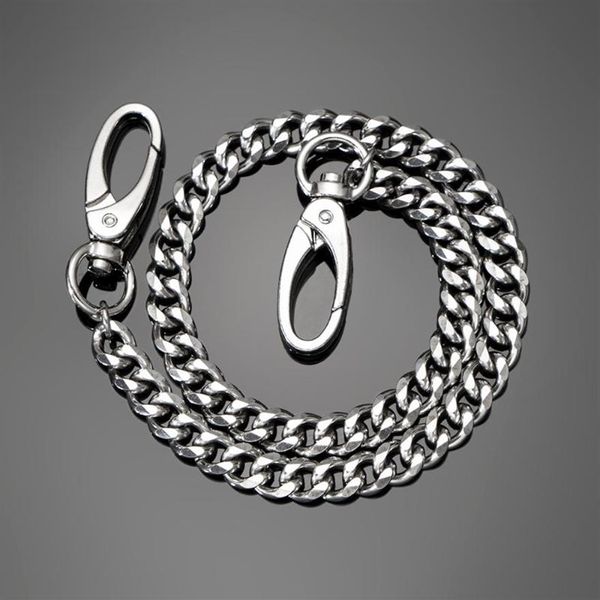 Chains Punk Rock Metal Pantalon en acier inoxydable Chaîne Hommes Femmes Femmes Portefeuille Keet Keychain Unisexe Bijoux hip-hop Gift248B