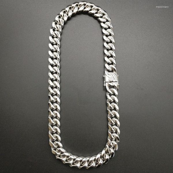 Cadenas QN Collar de moda No se desvanece Cadena gruesa Hombre cubano Hip-hop Ins Street Pareja Accesorios