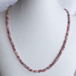 Chaînes véritable brut à facettes améthyste Tsavorite Rubellite Tourmaline Turquoise Reiki Chakra collier en pierre naturelle femmes bijoux