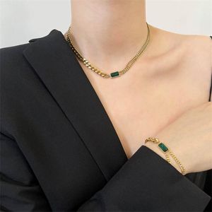 Kettingen Retro enkelarmbanden Sieraden voor vrouwen 2021 Titanium ketting vrouw enkelstoffen meisjes geavanceerde en eenvoudige temperament ketting