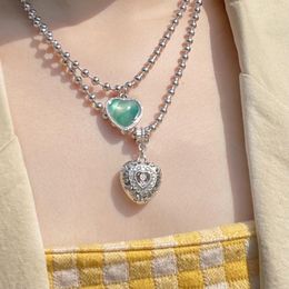 Chaînes romantique coeur colliers goutte femmes pendentif colliers 2023 cadeaux de fête bijoux de charme