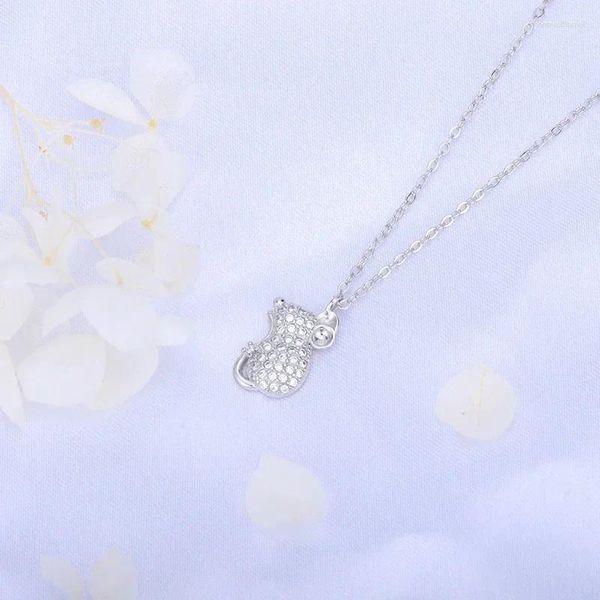 Chaînes S Argent Mignon Rat Zodiac Collier Bijoux Pour Femmes Collier Chaîne Festival Cadeau