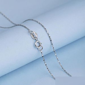 Ketens S925 Sterling Sier All Star Jewelry Collarbone Chain Groothandel Geplateerd 18K Gold Naked Necklace Fashion CH DHMIP