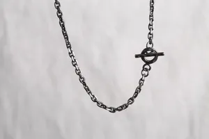 Chains S925 Collier en argent sterling accessoires de luxe de mode vintage de haute qualité pour hommes et femmes peut être assorti avec des pendentifs.