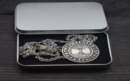 Cadenas Sanlan 1 PCS Tree of Life Yggdrasil Collar Viking Rune Amulet Pends Nordic Talisman Jewelry Cord Accesorios de cadena 8111833