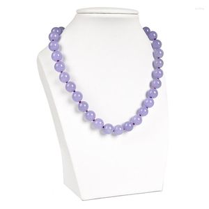 Chaînes sélectionnables taille 10mm violet cristal Quartz a le charme d'un beau collier spécial dans la journée de la femme 8 pouces en gros