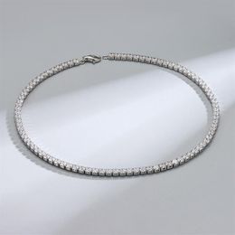 Catene che vendono gioielli hip luppolo delicati 925 collana a catena zircone con zircone in argento sterling 2 mm 3 mm 4 mm zirconia cubica per donne men273o