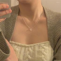 Kettingen SHANICE S925 Sterling Zilveren Parelketting Voor Vrouwen Echte Charme Hangers Kettingen Choker Kraal Ketting Sieraden Geschenken