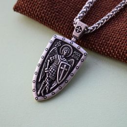 Ketens schildbescherming St. Michael ketting Russische orhodox hanger amulet sieraden