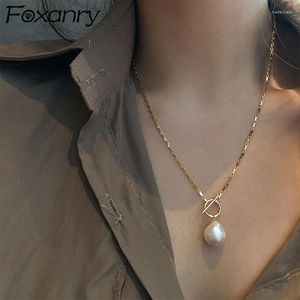 Chaînes Argent Couleur Collier Pour Femmes Tendance D'été Élégant Charme Perle Pendentif Parti Bijoux Amant Cadeaux En Gros