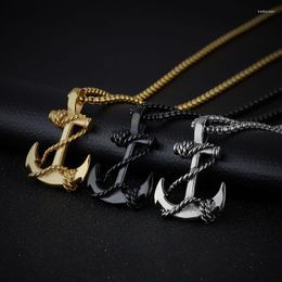 Chaînes Simple Classique Mode Ancre Croix Antique Argent Couleur Pendentif Fille Courte Longue Chaîne Colliers Bijoux Pour Hommes