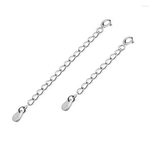 Chaînes Sinya Bijoux DIY Trouver 925 Sterling Silver Extended 4.7cm 6cm Collier Bracelet Chaîne Extender Avec Tag