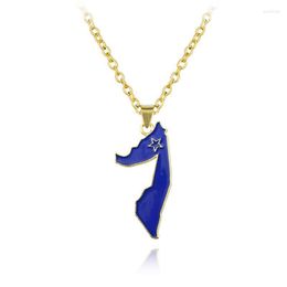 Ketens Somalië kaart vlag hangers kettingen gouden kleur sieraden voor vrouwen/mannen unisex somaliland choker geschenken grappige feest necklarechains godl22