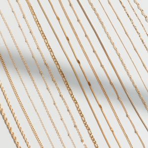 Cadenas de acero inoxidable que no se desvanecen Collar básico para mujer en forma de O serpiente Figaro caja Twist Link Collar inicial cadena de oro cadenas de joyería