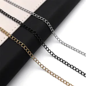 Chaînes Chaîne de queue en acier inoxydable pour collier bracelet extension or argent noir couleur bijoux de bricolage femmes hommes faisant des accessoires