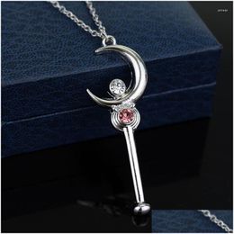 Chaînes Star Moon Collier Bijoux Accessoires Fille Pendentif Neclace Cadeau Pour Fille Enfants Colar Drop Livraison Colliers Penda Dhgarden Dhmti