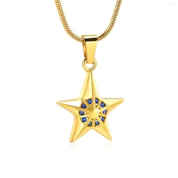 Chains Star Urn Collier For Ashes en acier inoxydable Pendre Human Memorial Holder