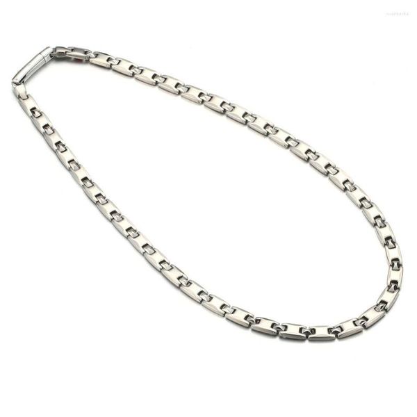 Cadenas estilo acero inoxidable iones negativos infrarrojo lejano collar magnético para mujeres salud energía gargantilla joyería