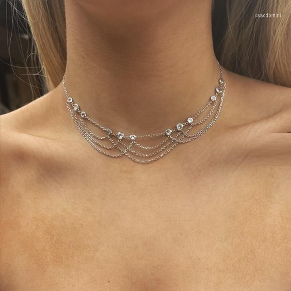 Chaînes été élégance moderne mode bijoux creux dentelle tissu tatouage tour de cou collier cadeau pour femmes fille