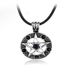 Chaines Collier surnaturel pentagram wicca pagan doyen winchester pendant vintage gothique femme bijoux de bijoux 3201965