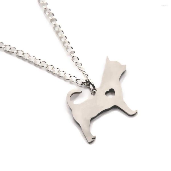 Chaînes tasse à thé Chihuahua chien collier breloque coeur mignon animal de compagnie j'aime les chiens pendentif bracelet porte-clés signet