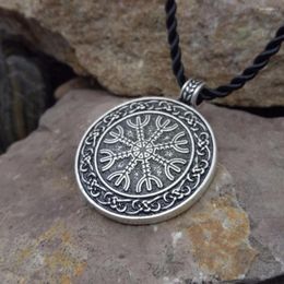 Chaînes The Helm Of Awe Viking Pendentif Scandinave Norse Jewelry Aegishjalmur SanLan