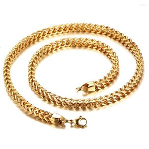 Ketens topkwaliteit heren stoeprand figaro bulk ketting zilvergoud kleur vol 316L roestvrijstalen ketting mannen mode sieraden 60 cm