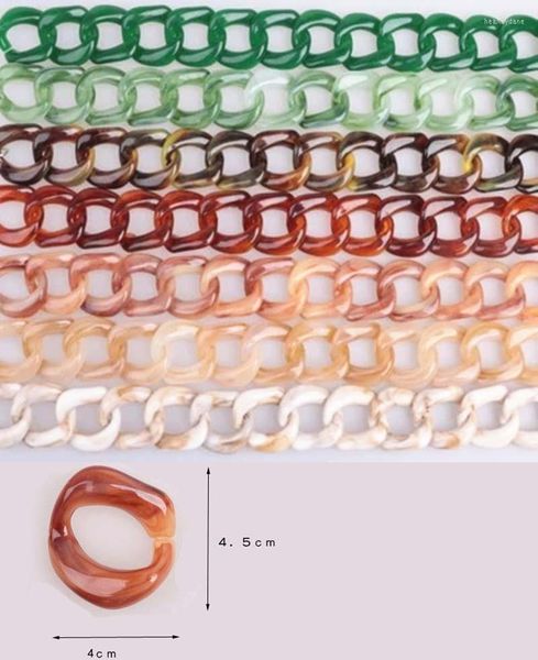 Chaînes les mieux notées 60 cm grande taille acrylique collier brin pièces liées sac femmes bijoux bricolage accessoires lunettes composants