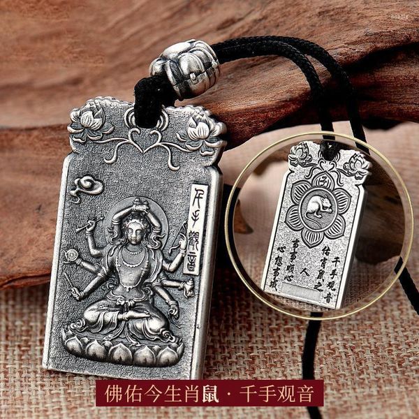 Chaînes Douze Pendentif Bouddha Gardien Du Zodiaque Chinois Hommes Et Femmes Life Guard