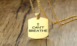 Kettingen ONS Protest I CANT ADEM Can039t Belettering Leger Merk Ketting Rvs Dog Tag Custom9480444