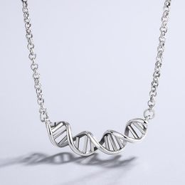 Kettingen Ventfille 925 Sterling Zilver Dna Twisted Spiraal Ketting Voor Vrouwen Persoonlijkheid Trendy Party Geschenken Sieraden 2021 Drop