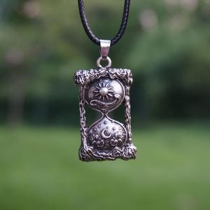 Kettingen vintage klassieke sun moon time zandloper ketting mannen en vrouwen mode -accessoires sieraden