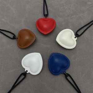 Kettingen Vintage Leer Zwart Hart Ketting Korea Koorts Dezelfde Stijl Voor Vrouwen Meisje Hanger Verstelbare Claviculaire Ketting Kettingen Jewerly