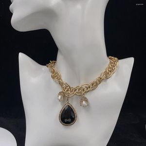 Chaines Collier de zircon perlé personnalisé vintage pour femmes Top 2023 en joaillerie en chaîne