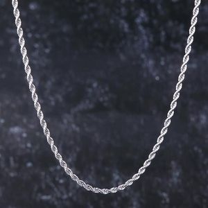 Kettingen Wit Goud Ed Touw Ketting Singaporese Venetiaanse Voor Mannen En Vrouwen 3 Mm Hip Hop Sieraden CultureChains2379